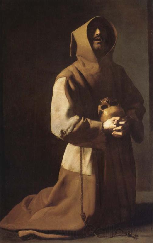Francisco de Zurbaran St. Franciscus in meditation Spain oil painting art